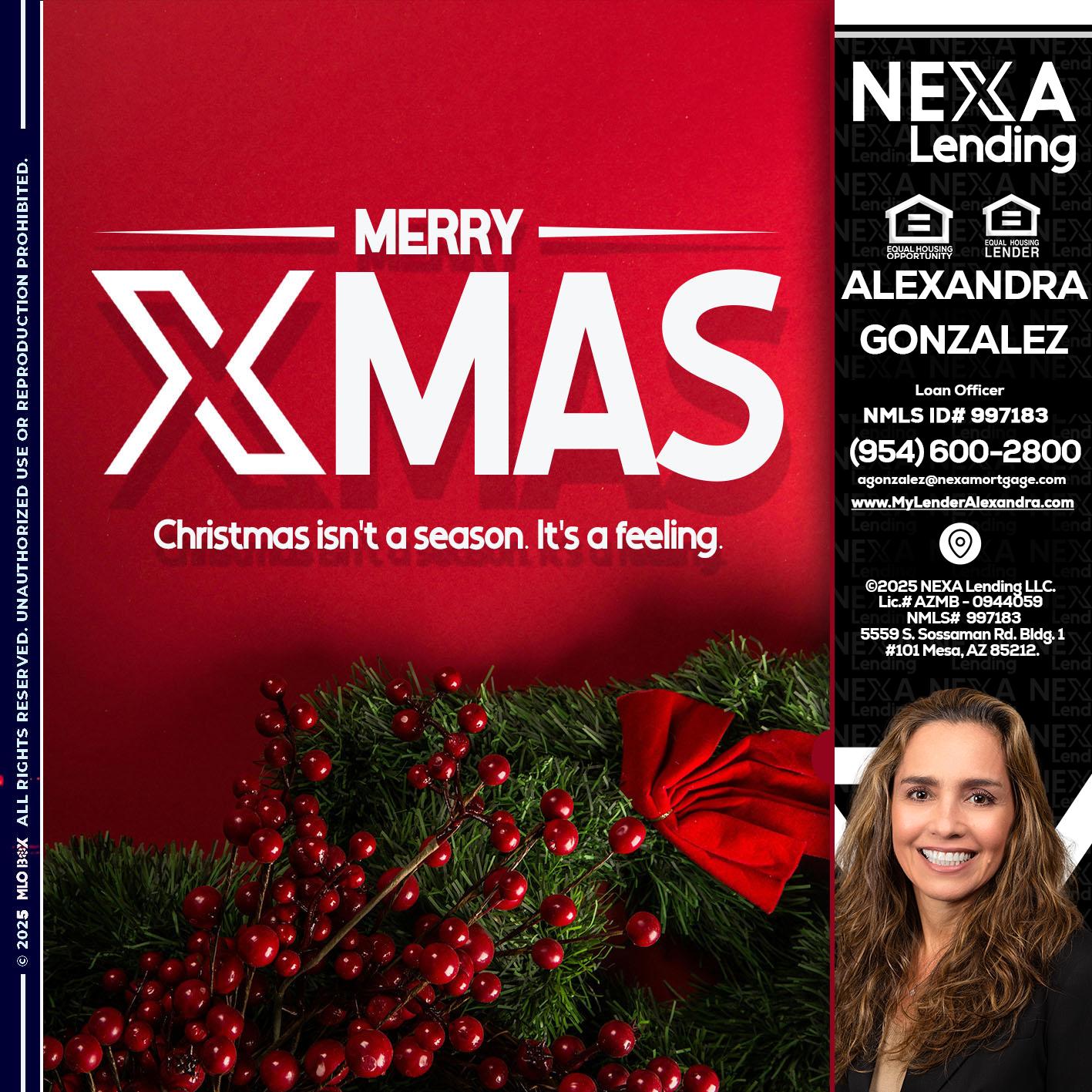 merry xmas - Alexandra Gonzalez -Loan Officer