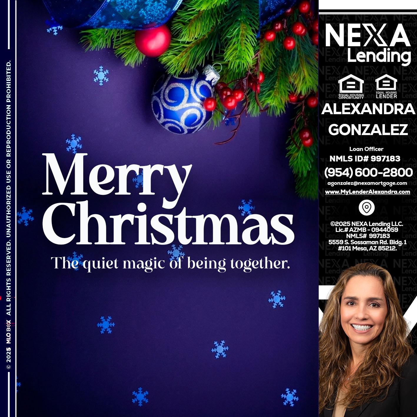 merry christmas - Alexandra Gonzalez -Loan Officer