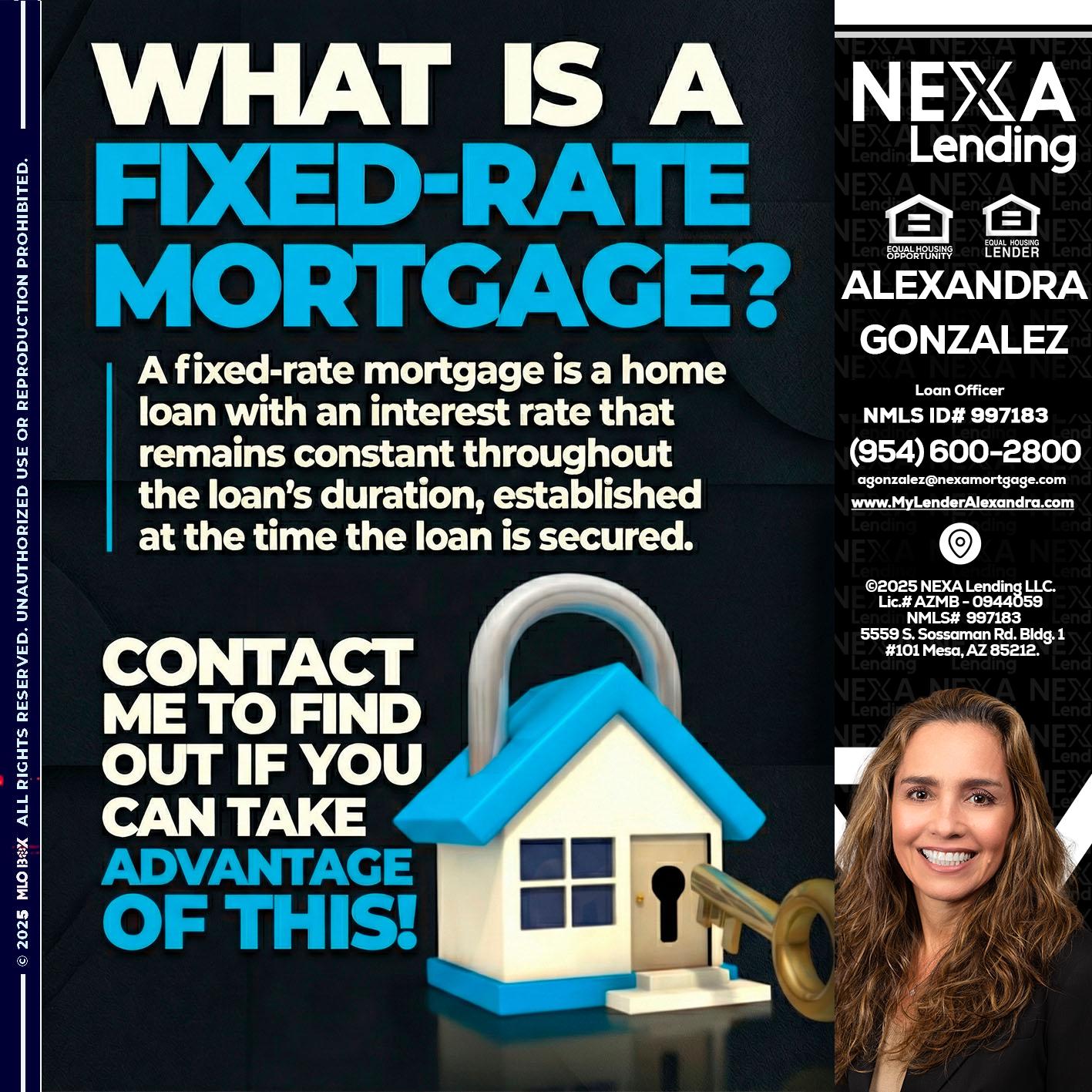 WHAT IS  A FIXED - Alexandra Gonzalez -Loan Officer