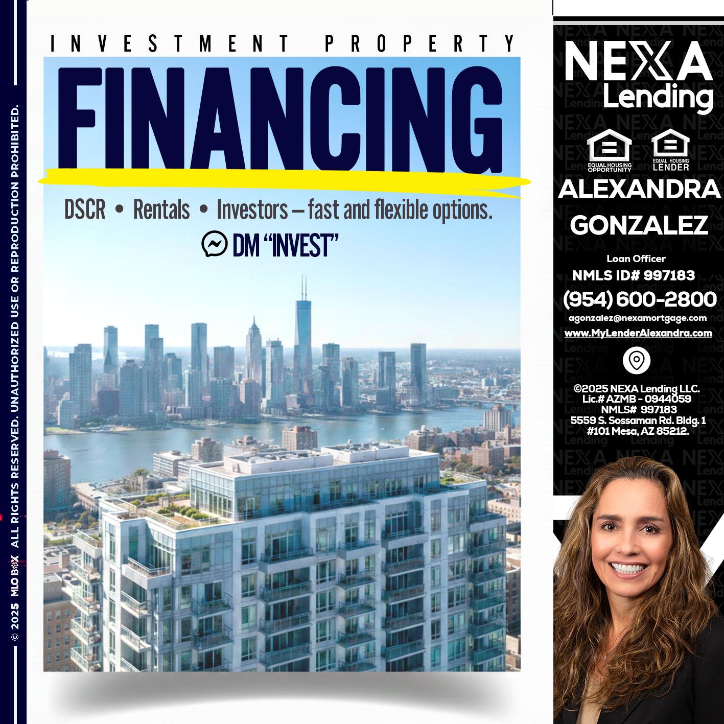 FINANCING - Alexandra Gonzalez -Loan Officer