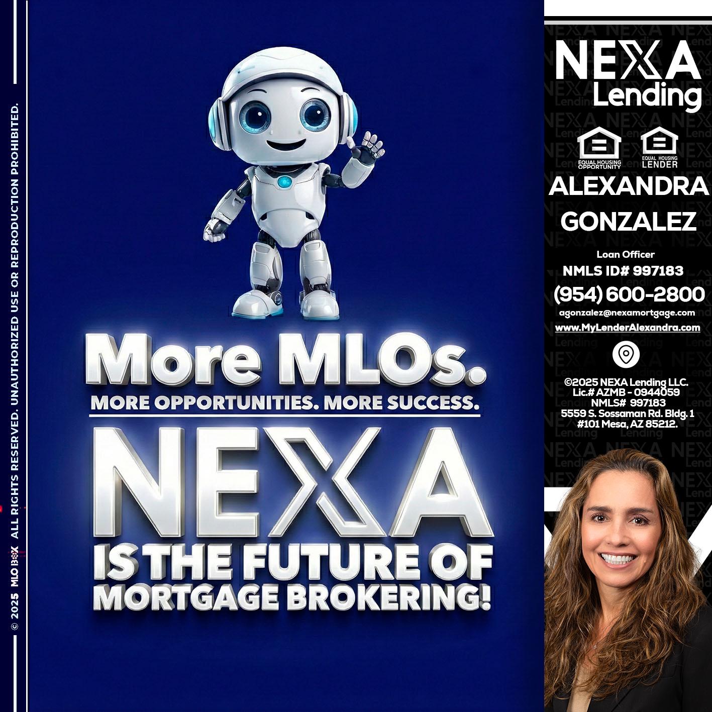 MORE MLOs - Alexandra Gonzalez -Loan Officer