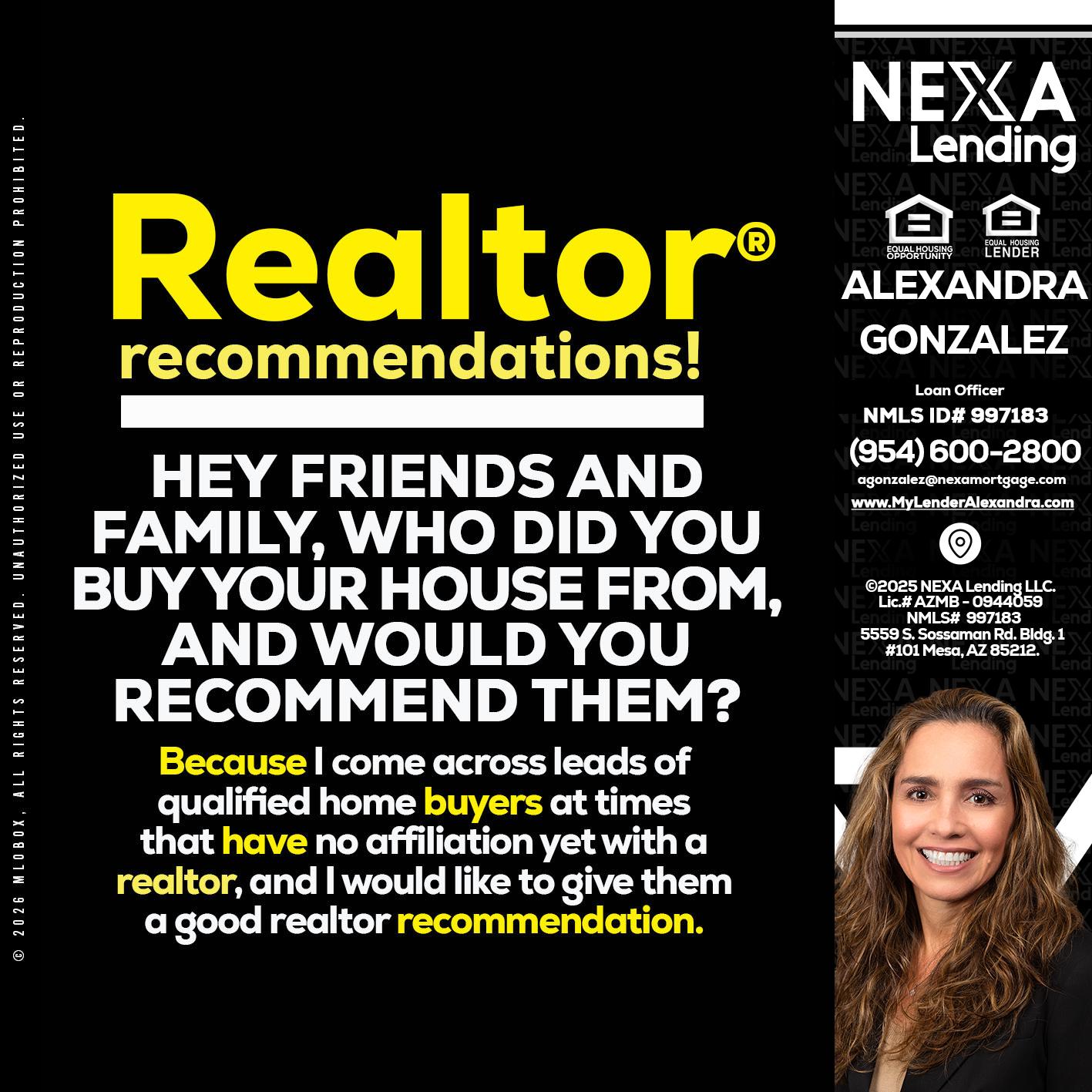 REALTOR - Alexandra Gonzalez -Loan Officer