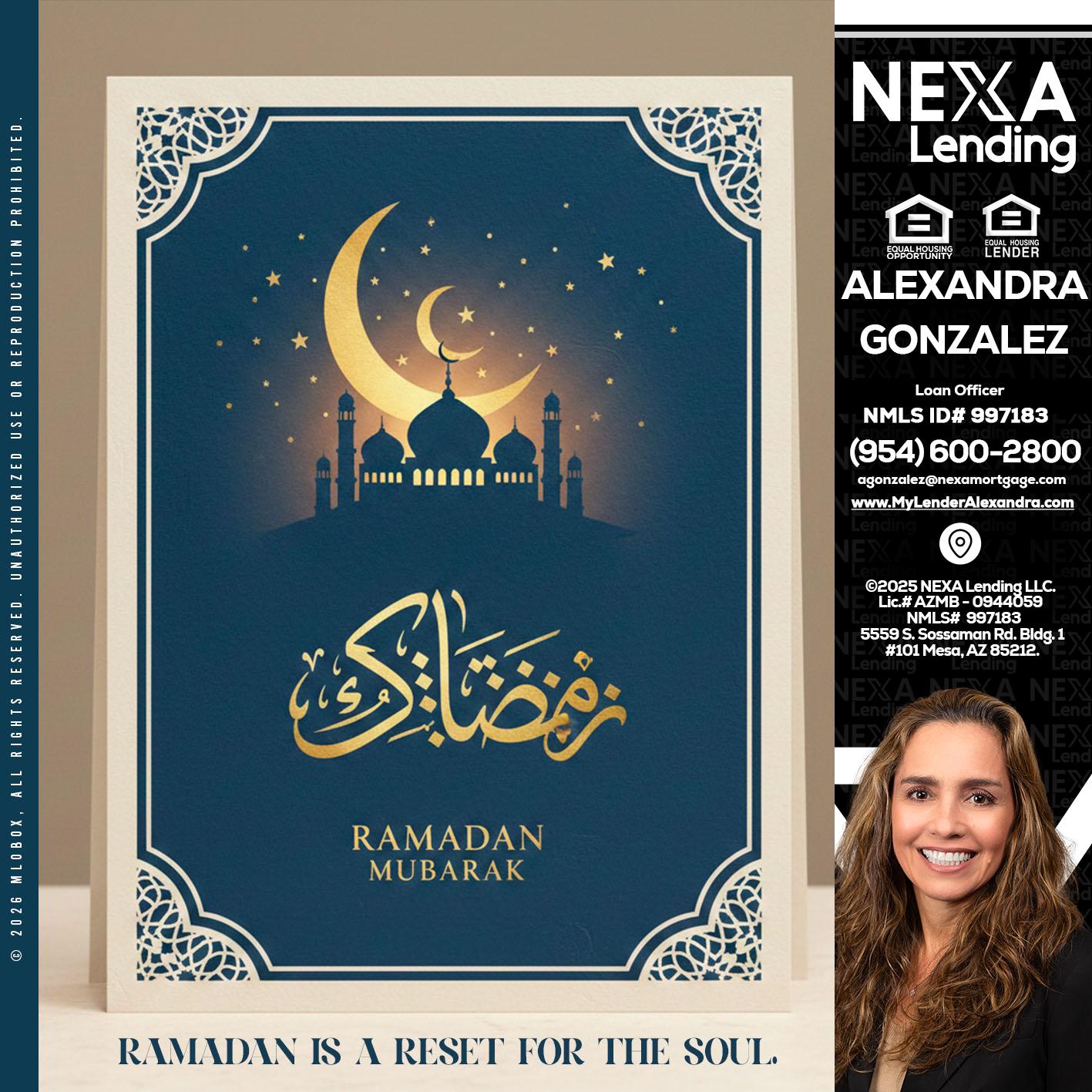HAPPY RAMADAN - Alexandra Gonzalez -Loan Officer