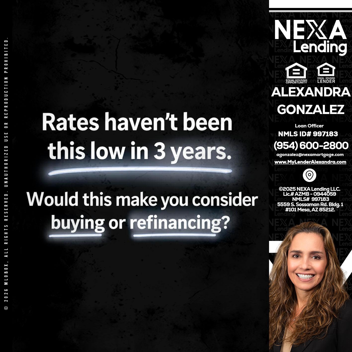 RATES HAVEN'T - Alexandra Gonzalez -Loan Officer