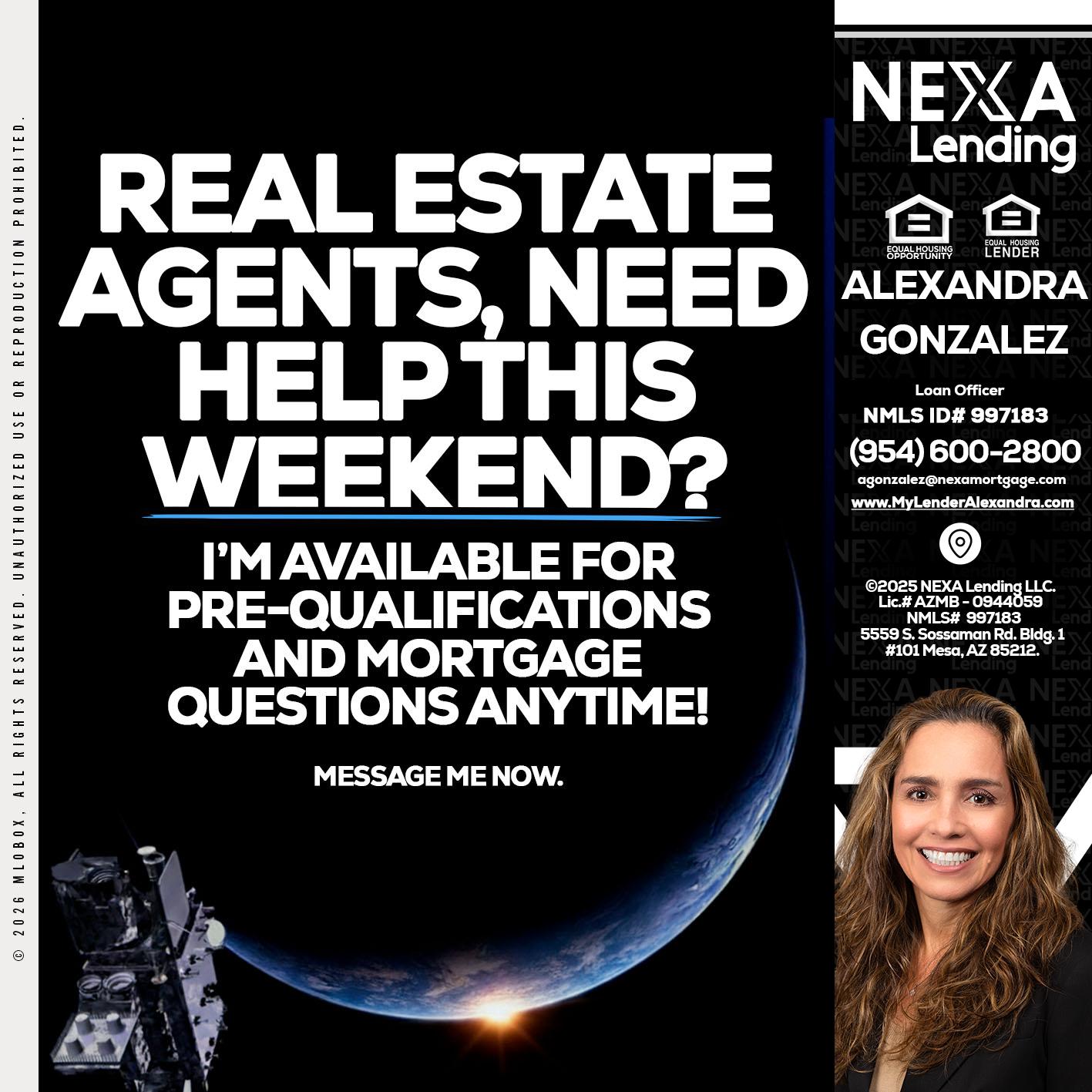 REAL ESTATE AGENTS - Alexandra Gonzalez -Loan Officer