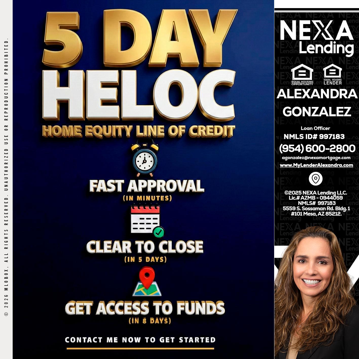 5 day hello - Alexandra Gonzalez -Loan Officer
