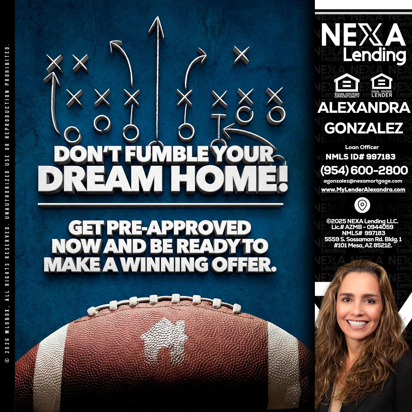 dont fumble - Alexandra Gonzalez -Loan Officer