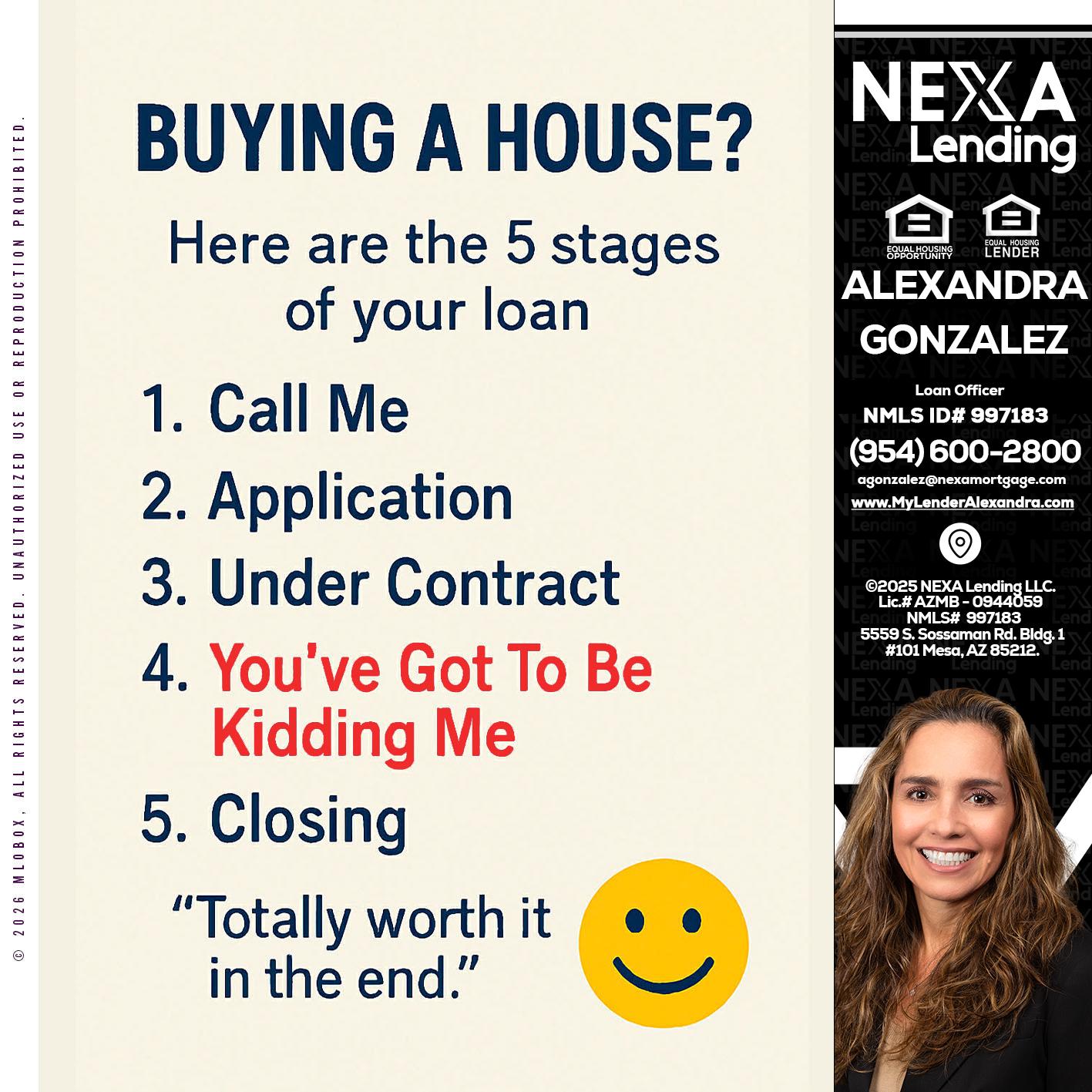 BUYING A HOUSE - Alexandra Gonzalez -Loan Officer