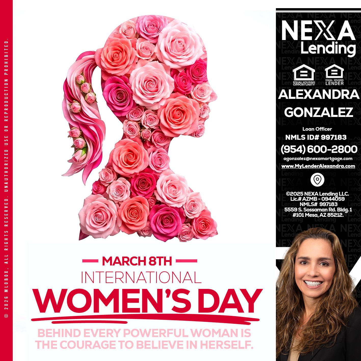 MARCH 8TH - Alexandra Gonzalez -Loan Officer