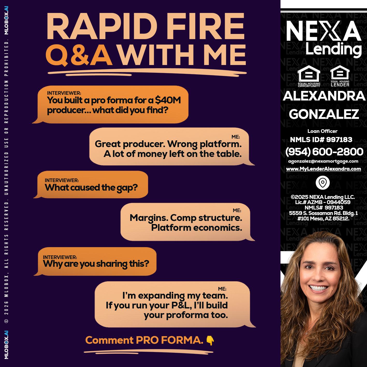 RAPID FIRE - Alexandra Gonzalez -Loan Officer