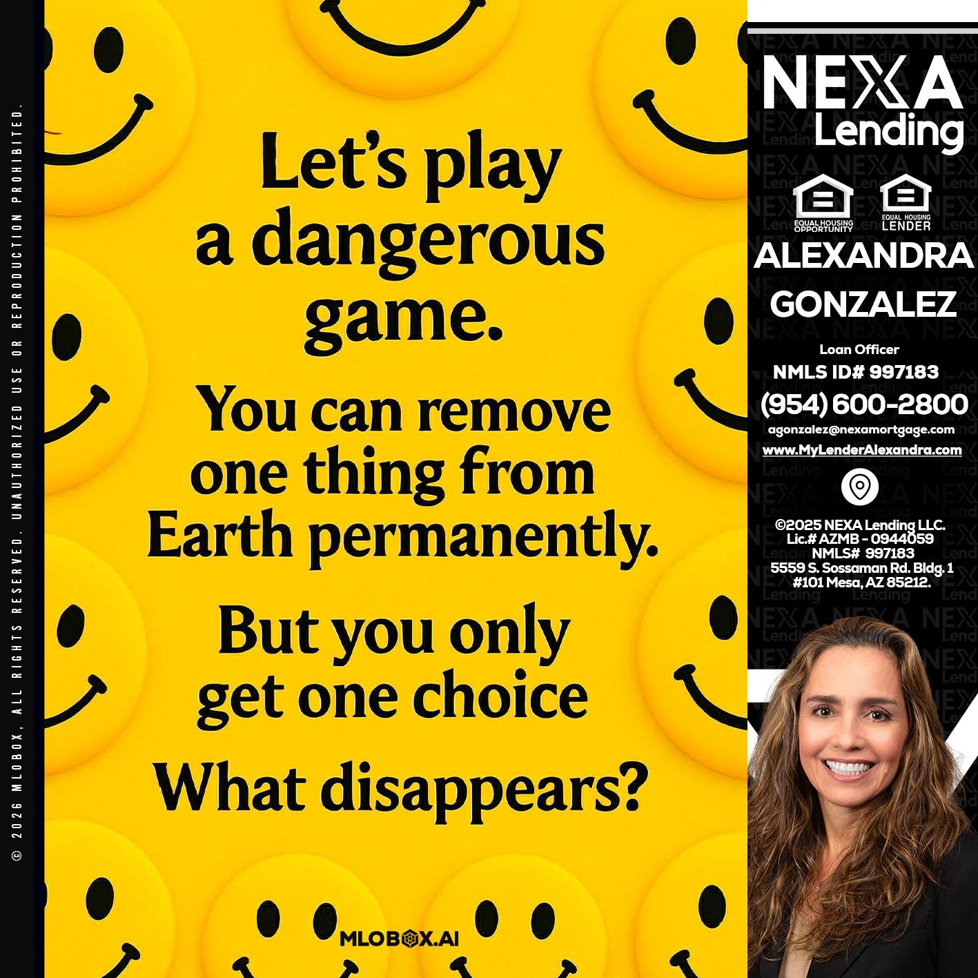 LETS PLAY - Alexandra Gonzalez -Loan Officer