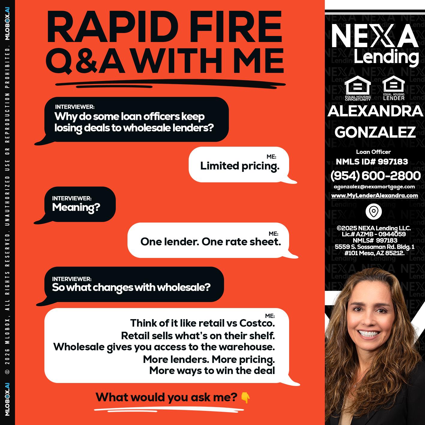 Q&A - Alexandra Gonzalez -Loan Officer