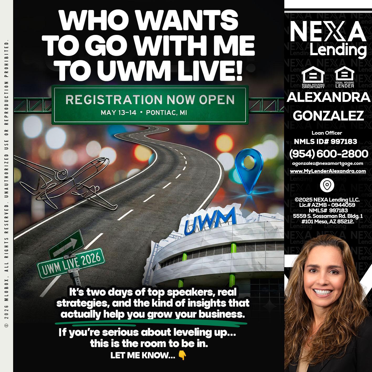 WHO WANTS - Alexandra Gonzalez -Loan Officer