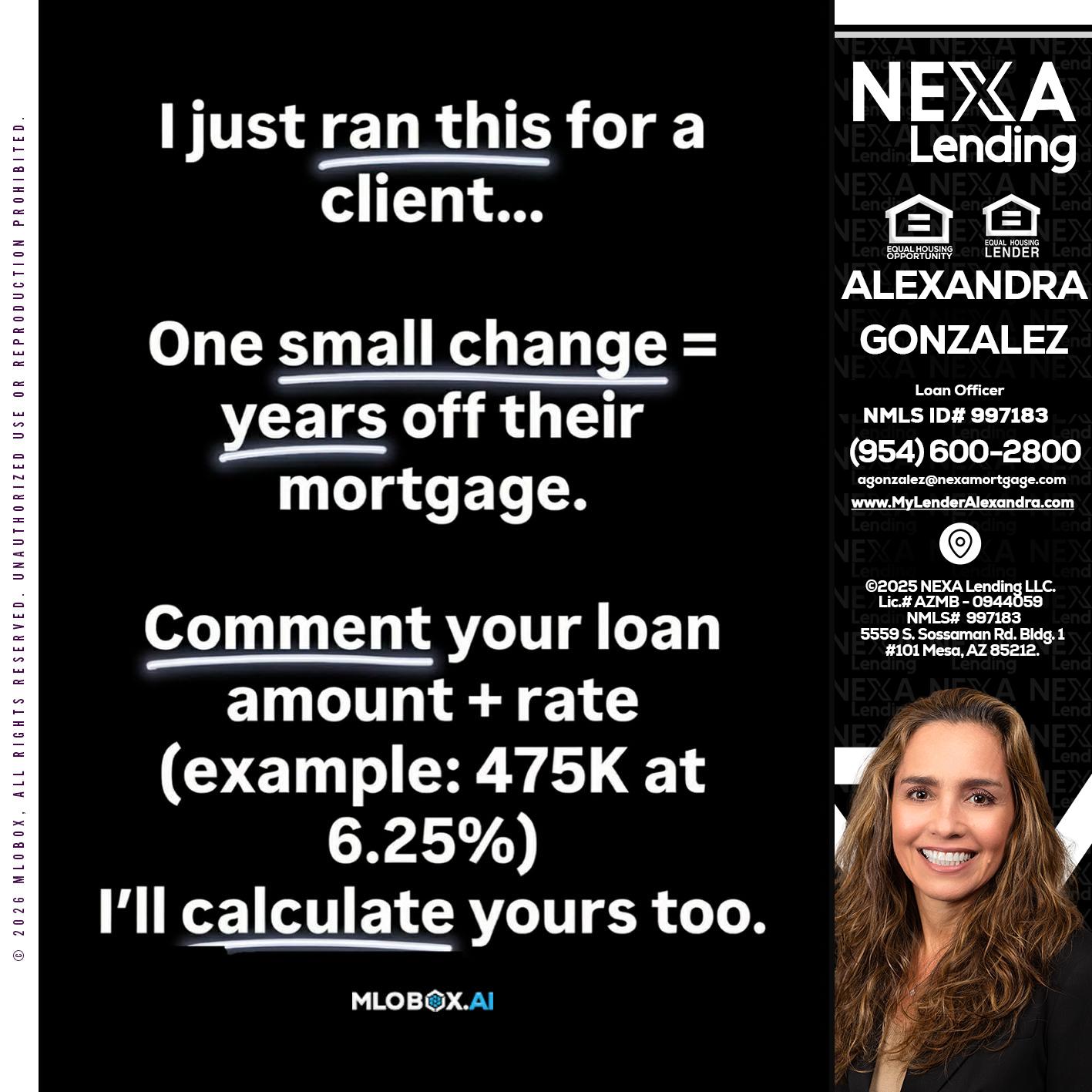 I JUST RAN - Alexandra Gonzalez -Loan Officer