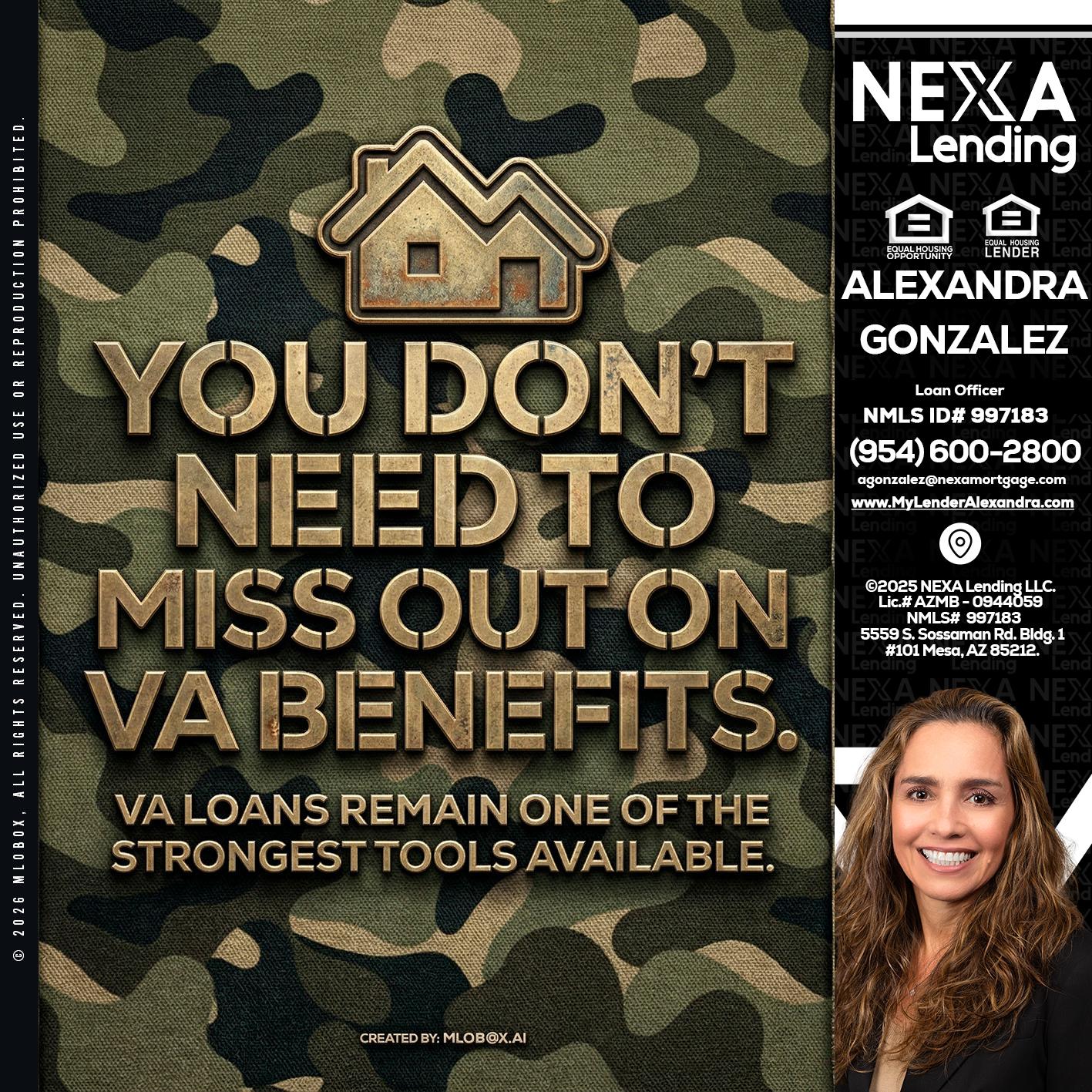 you don't need - Alexandra Gonzalez -Loan Officer