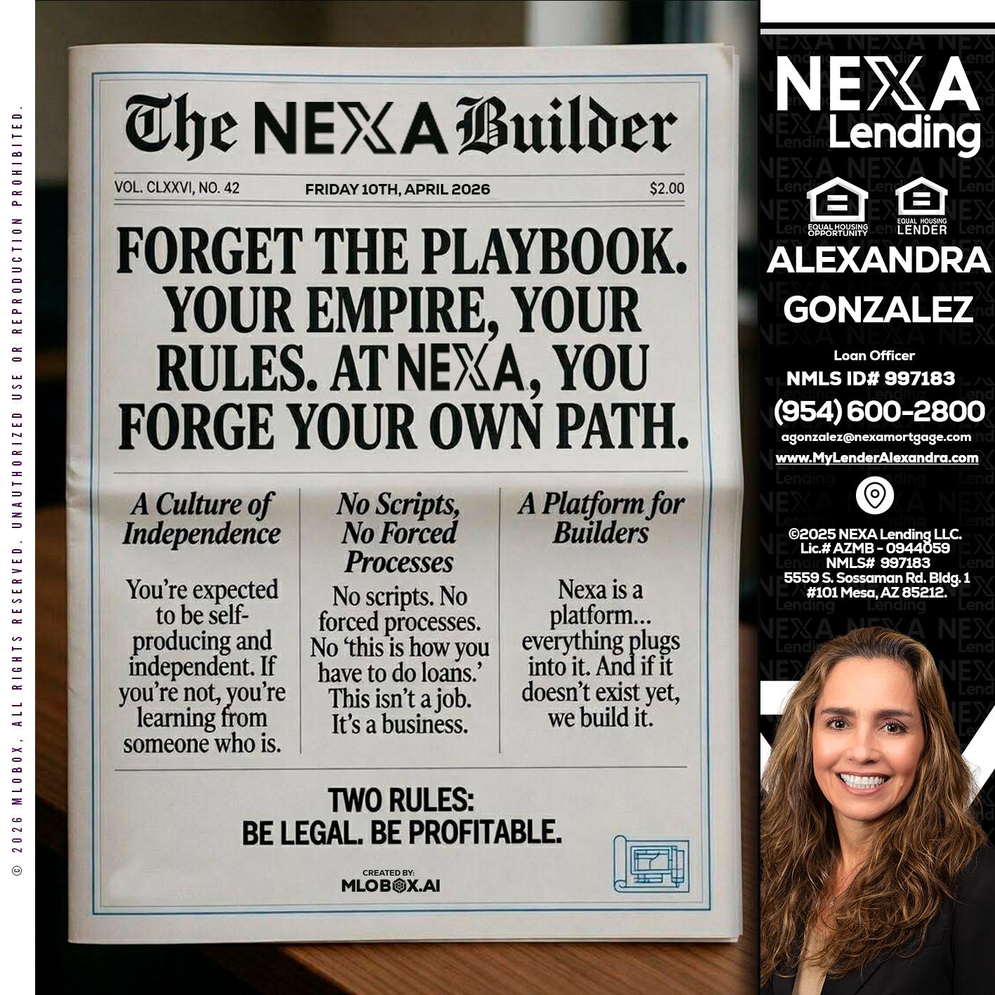THE NEXA BUILDER - Alexandra Gonzalez -Loan Officer