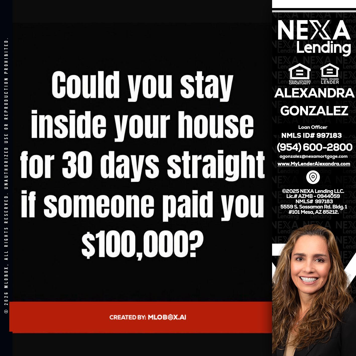 COULD YOU STAY - Alexandra Gonzalez -Loan Officer
