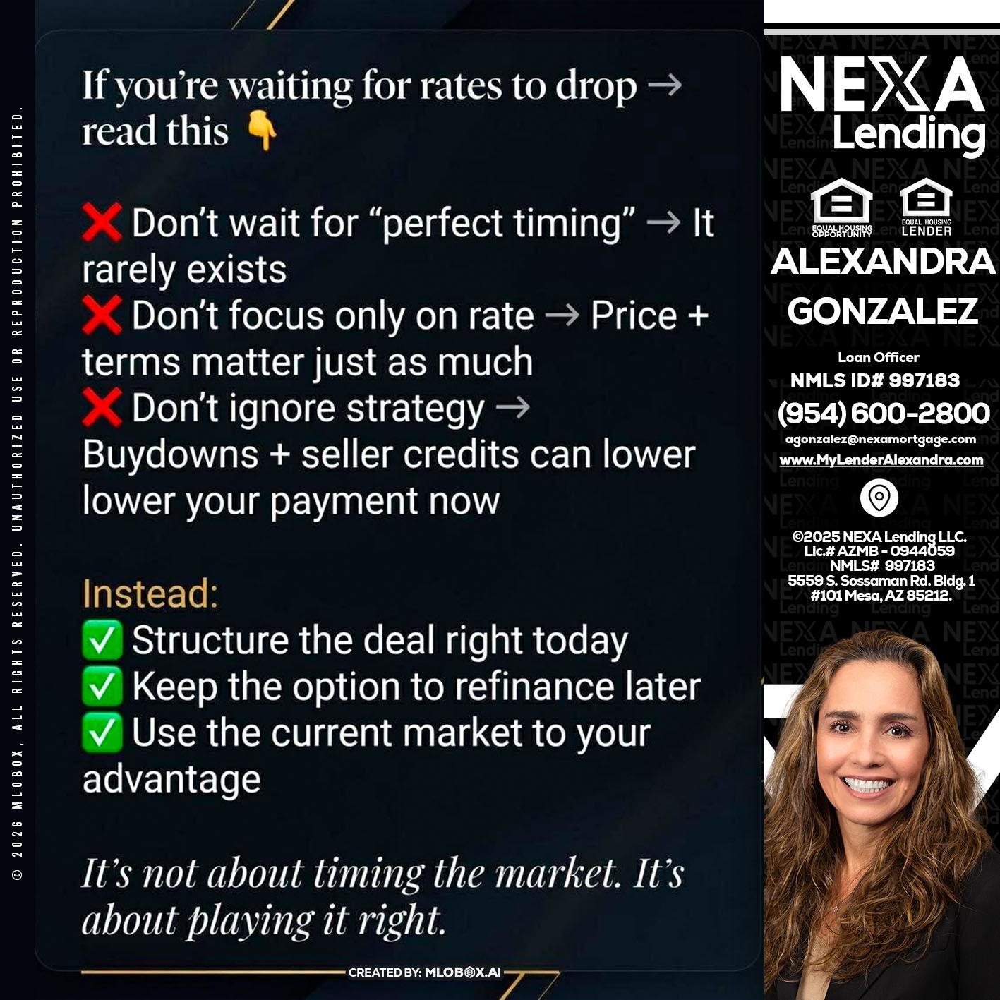 IF YOU ARE - Alexandra Gonzalez -Loan Officer